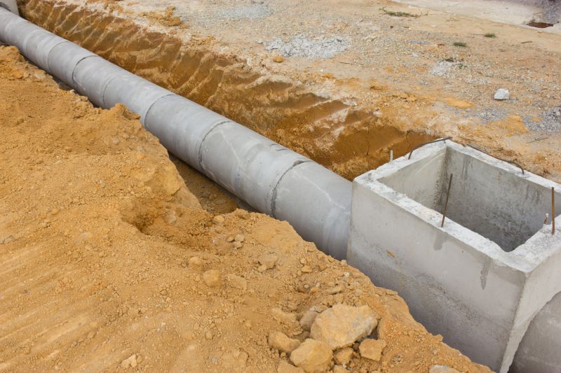 Products For Concrete Drain Installations in use