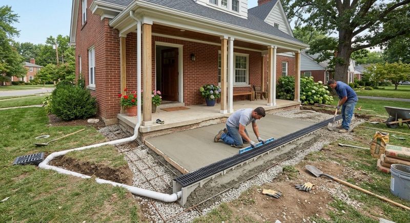 Concrete Drain Installation